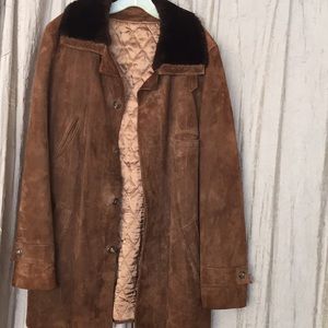 Vintage Brown Leather suede jacket